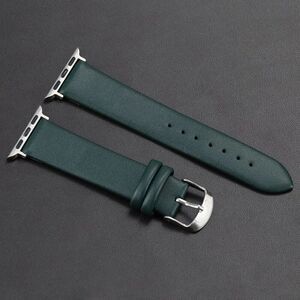 Genuine Leather Green Padded 38/40mm Smartwatch Watch‎ Band